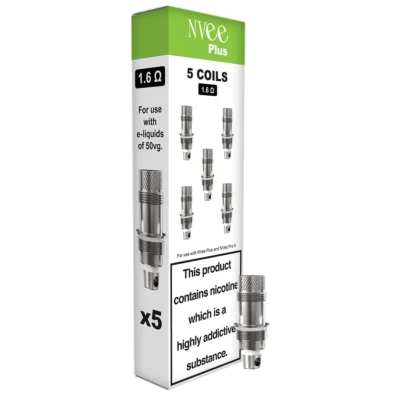 NVee Plus 1.6ohm Coils (Pack of 5)