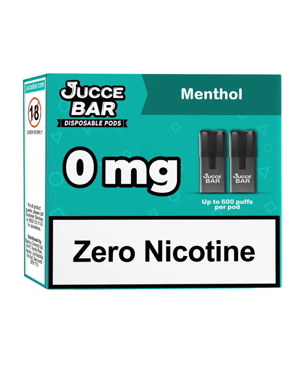 Menthol 0mg Disposable Pods for Jucce Bar NVEE UK