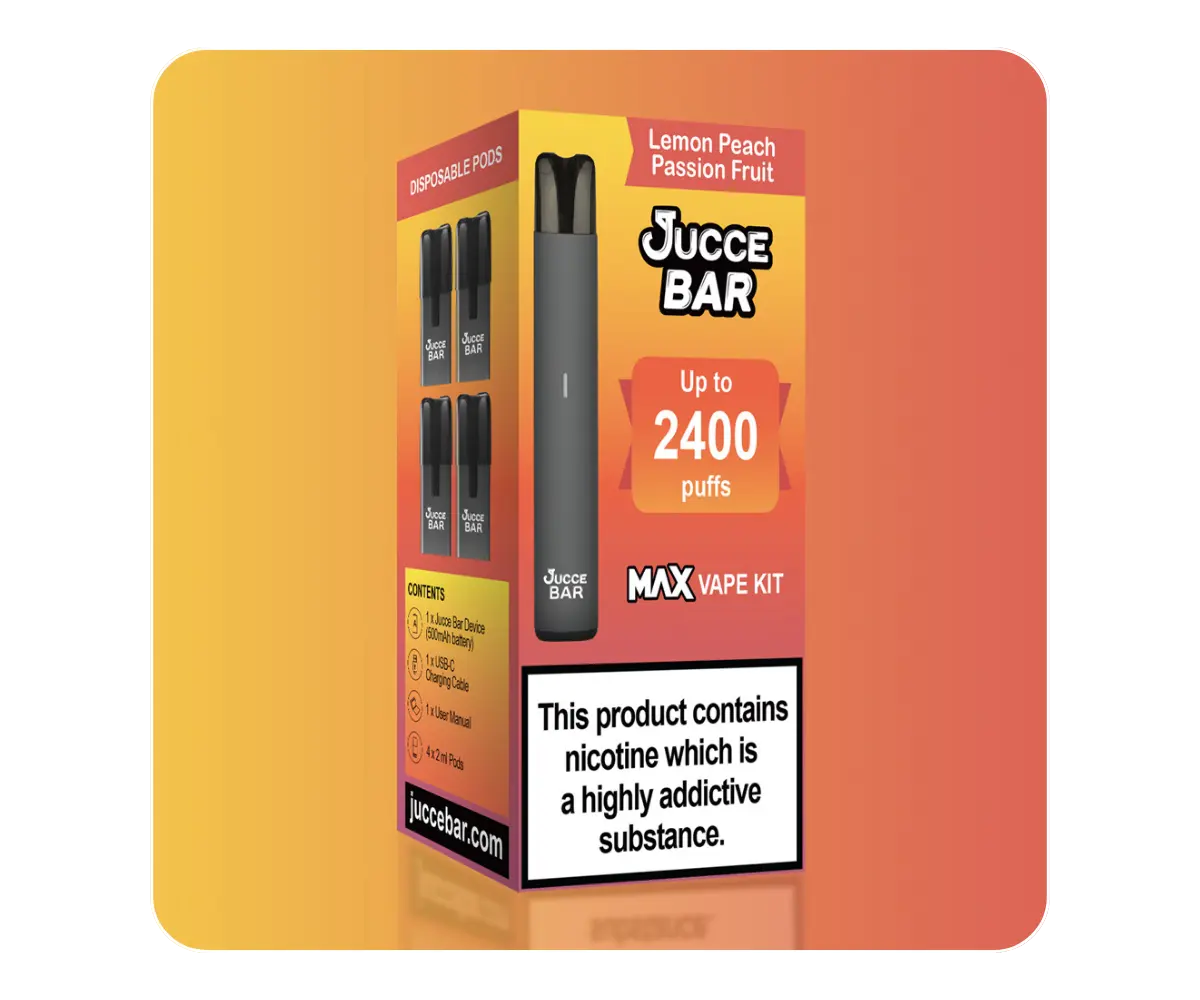 Lemon Peach Passion Fruit MAX Big Puff Vape Kit