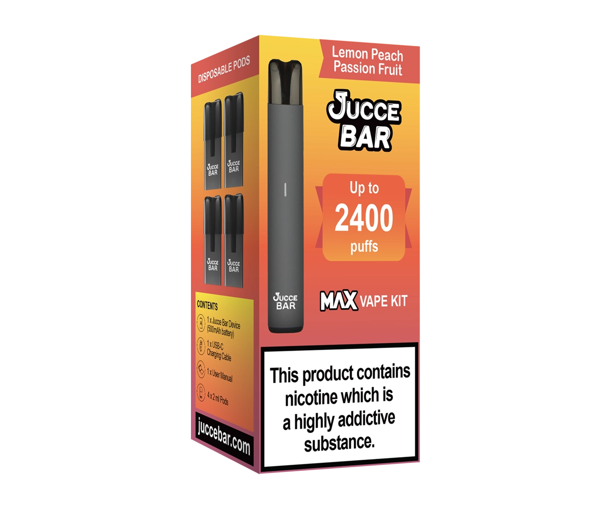 Lemon Peach Passion Fruit MAX Big Puff Vape Kit
