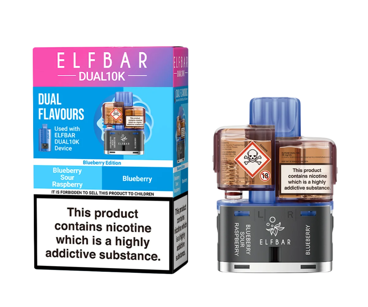 ELFBAR Dual 10K Pods - Blueberry-Edition
