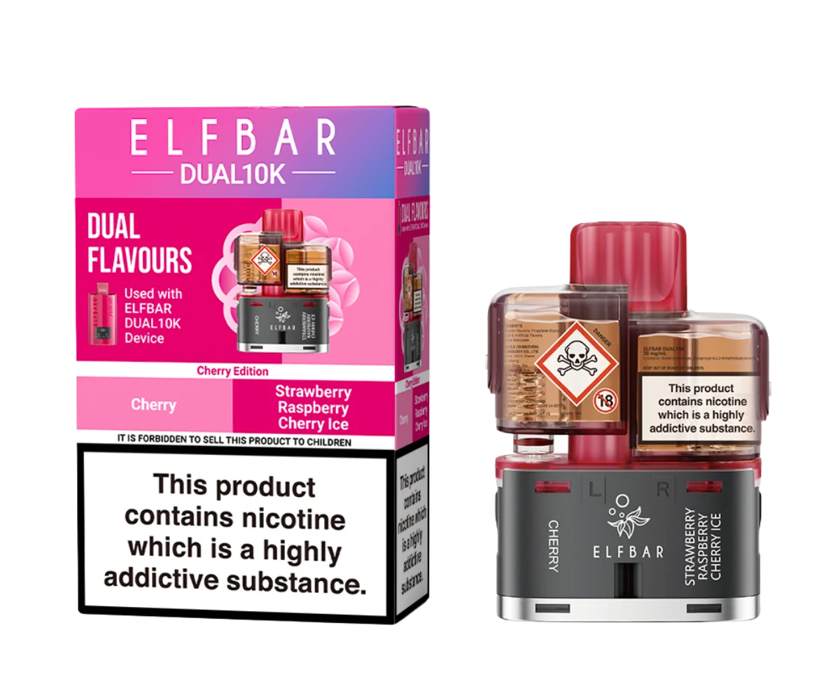 ELFBAR Dual 10K Pods - Cherry-Edition