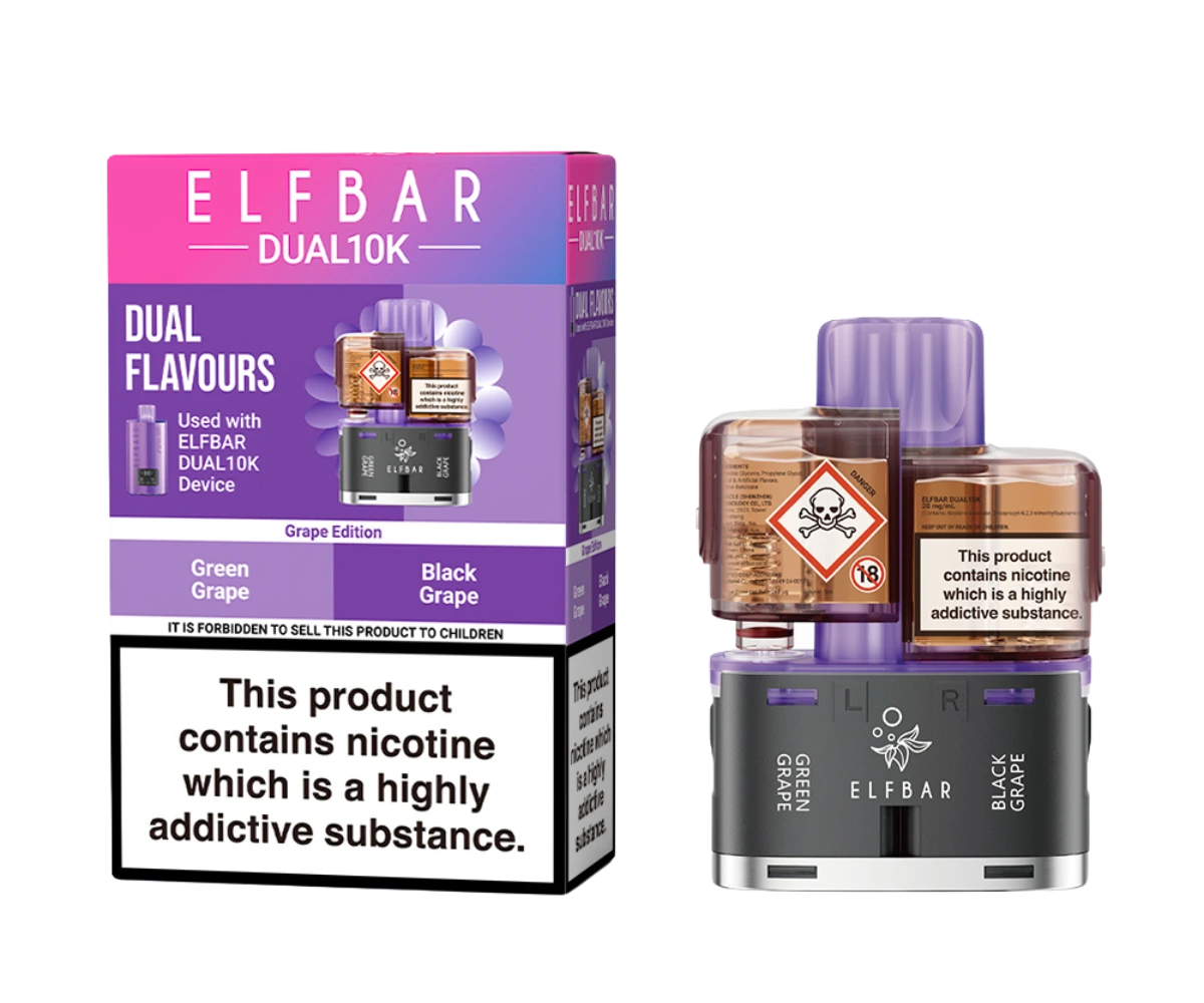 ELFBAR Dual 10K Pods - Grape-Edition
