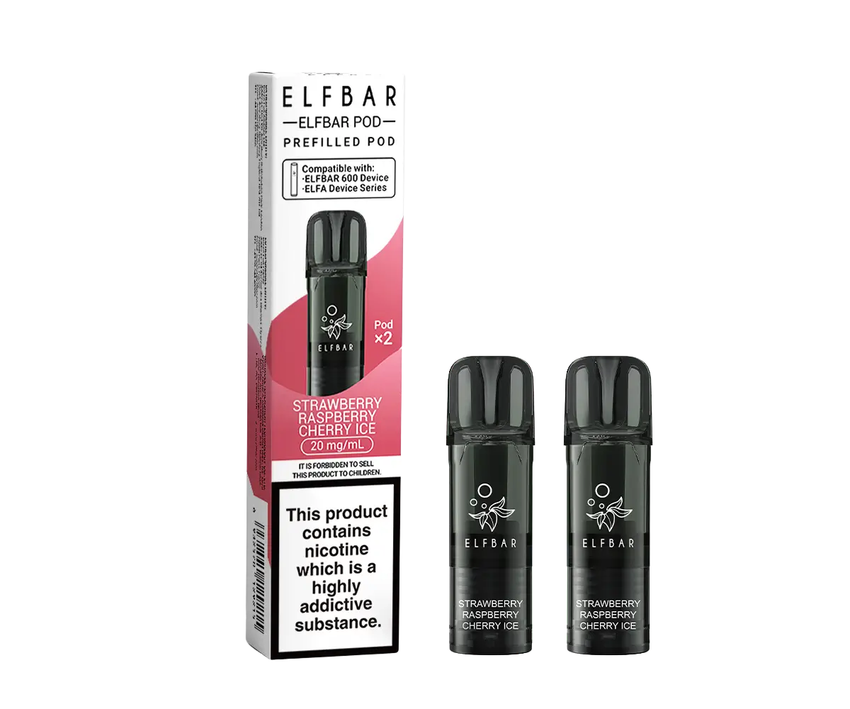 EB600 Pods - Strawberry-Raspberry-Cherry-Ice