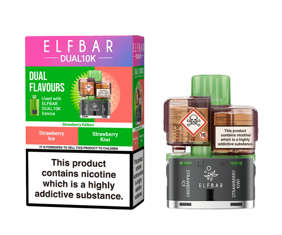 ELFBAR Dual 10K Pods - Strawberry-Edition