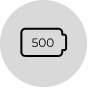 500mAh Rechargeable Battery